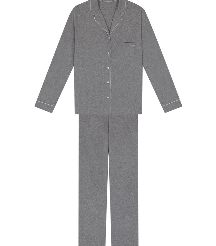 Modale katoenen pyjama met knopen LES INTEMPORELLES A06 image number 4