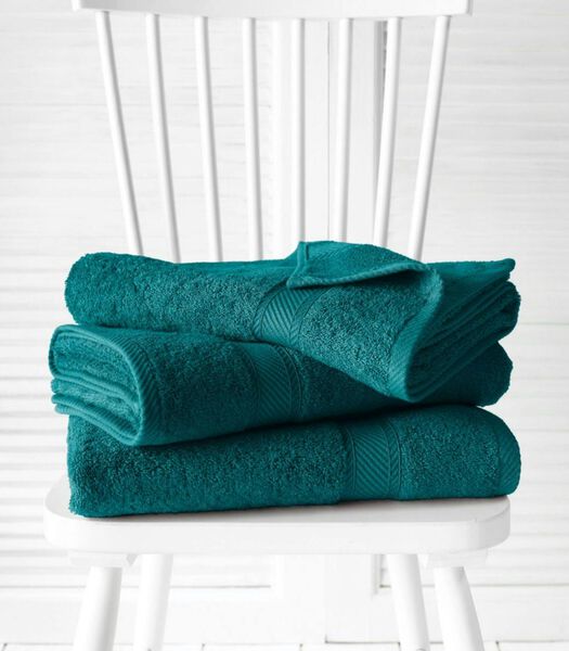 3 serviettes de bains Hélène lake green
