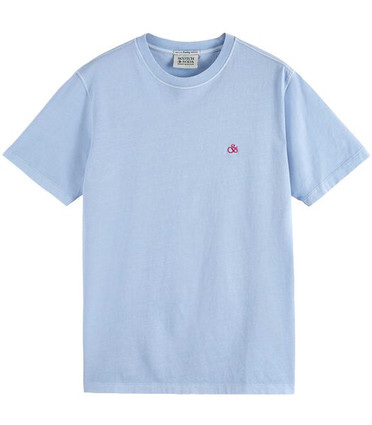 T-Shirt Scotch&Soda Garment Dye Logo Borduurwerk