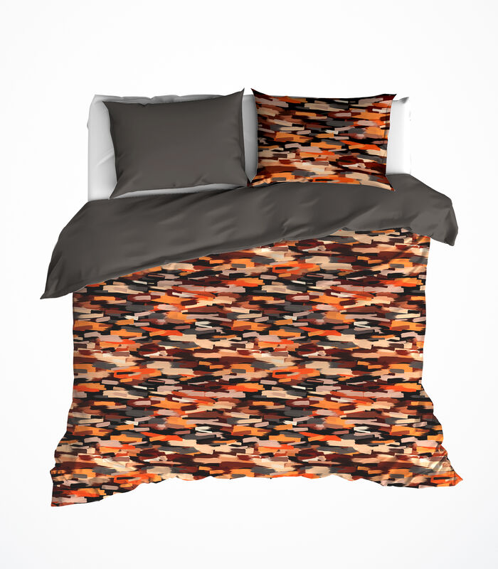 Dekbedovertrek Rothko Orange Rust - Hotelmaat - 260 x 240 cm - Katoen Flanel image number 0
