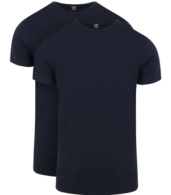 Ota T-Shirt Ronde Hals Navy 2-Pack image number 0
