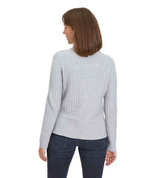 Pull-over en maille avec structure