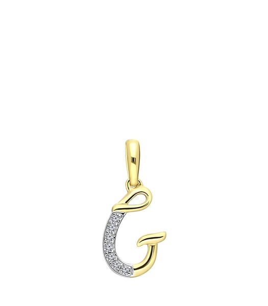 Hangers 'Alfabet G' 14 Karaat Goud - goudkleurig