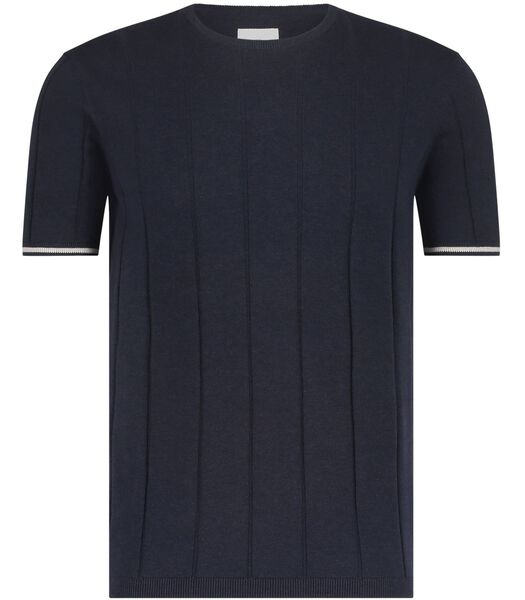 Knitted T-Shirt Navy