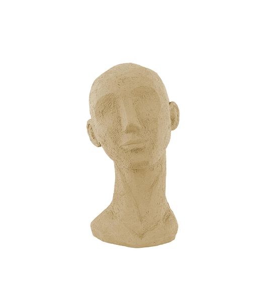 Ornement Face Art - sable brun - 17,5x15,5x28,4cm