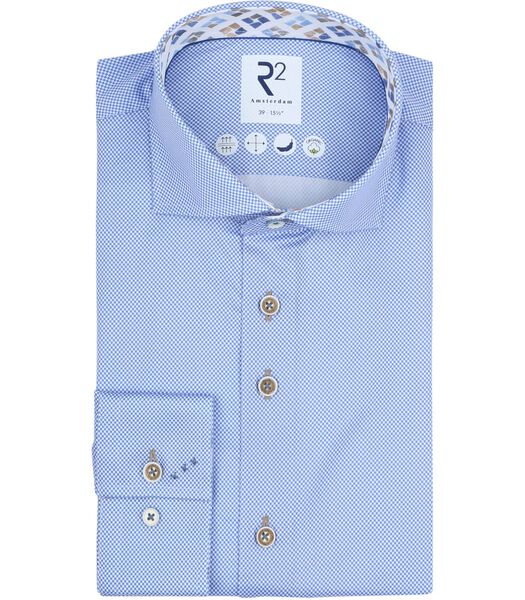 Overhemd 2-Ply Lichtblauw