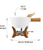 Party Fondue Mr. Big - Extra Grote Fonduepan - Bruin/Wit - 6,5 L image number 4