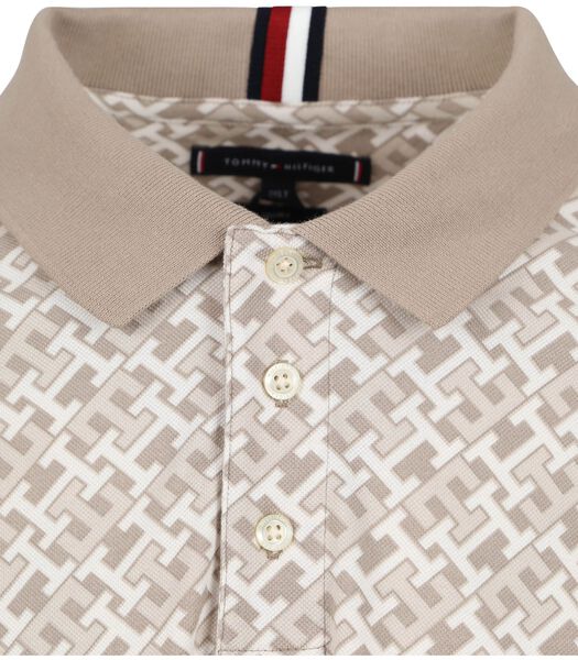Tommy Hilfiger Polo Big And Tall Logo Beige