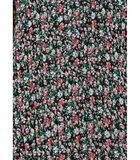 Robe courte plissée à imprimé fleuri image number 4