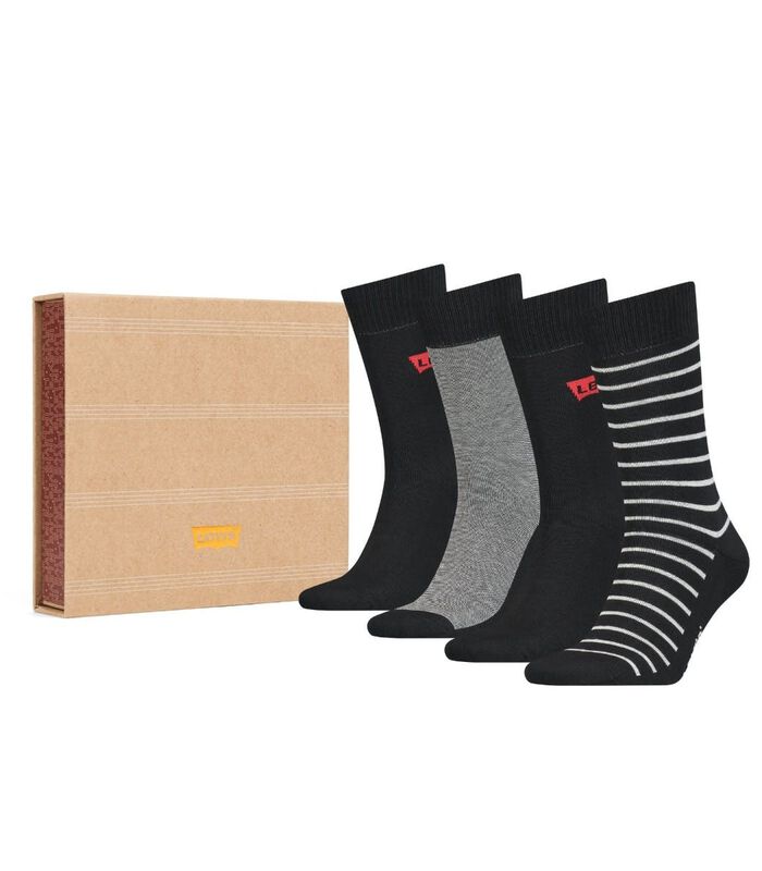 Chaussettes lot de 4 Giftbox Reg Cut Stripe H image number 2