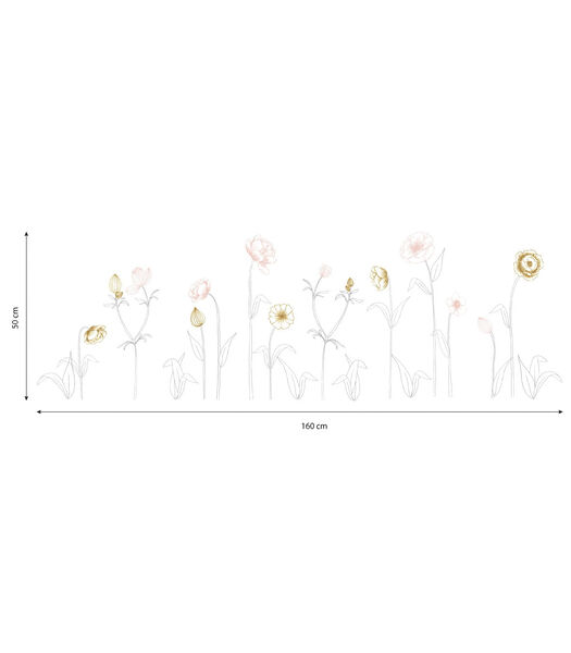 Stickers grandes fleurs Botany, Lilipinso
