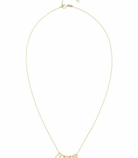 Chaîne avec pendentif pour femme, or 375, "Love".