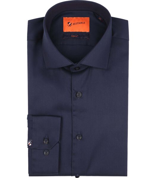 Suitable Chemise Manches Extra Longues Twill Navy
