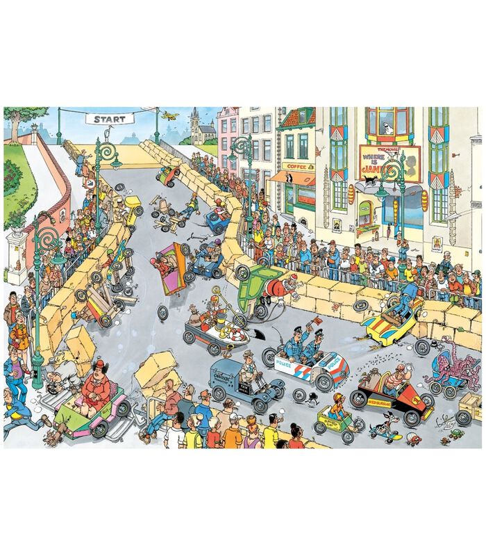 Puzzle géant Jan van Haasteren The Soapbox Race - 1000 pièces image number 1