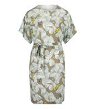 Gebloemde jurk met vleugelmouwen image number 2