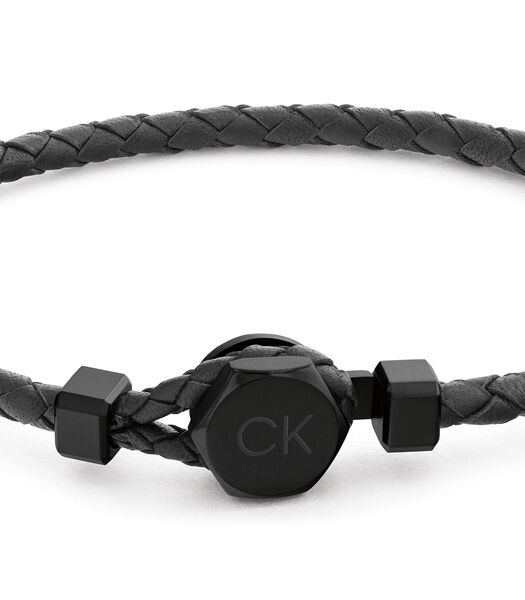 CK bracelet cuir noir 35000262