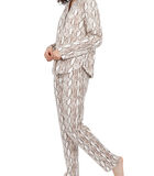 Indoor pyjamatop en broek Elegant Snake image number 2