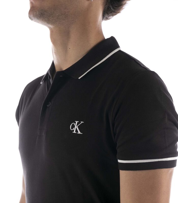 Calvin Klein Tipping Zwart Poloshirt image number 4