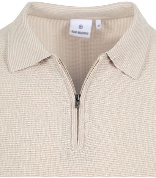 Blue Industry Knitted Polo M18 Structure Beige