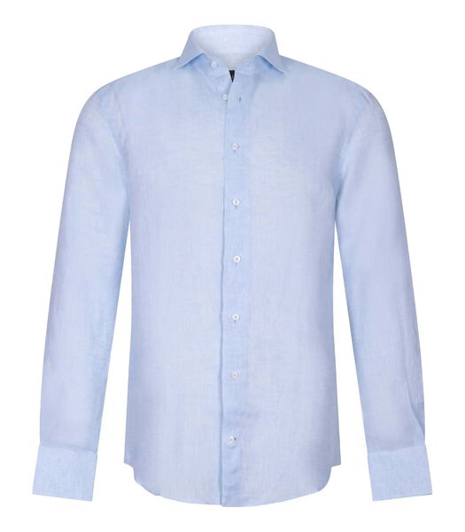 Firento Overhemd Linnen Lichtblauw