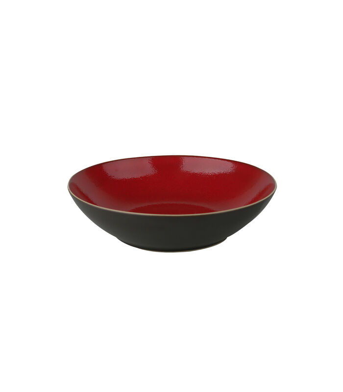Serviesset Lava Stoneware 4-persoons 16-delig Bruin Rood image number 3