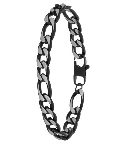 Armband Staal 19 cm - Zwart