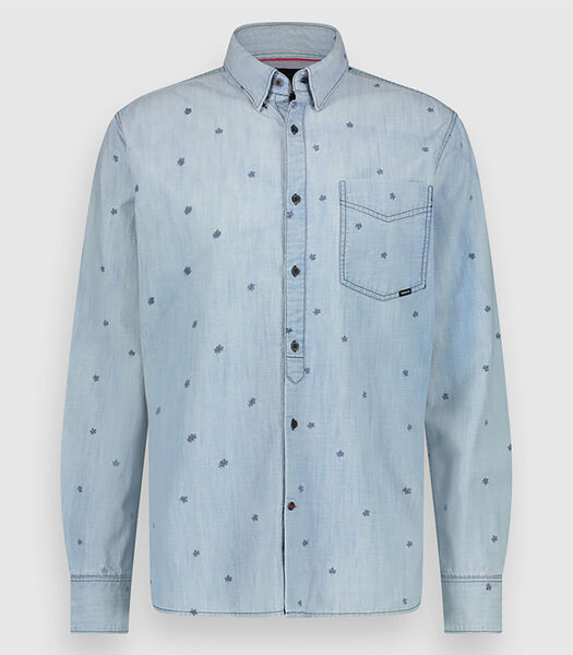 SHIRT CHAMBRAY ALLOVER PRINT - Overhemd