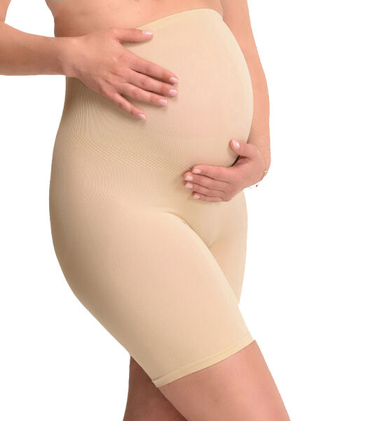 Seamless zwangerschapsshort met shapewear effect Beige