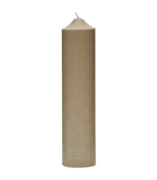 Stompkaars wit, Cilinder kaars (ØxH) 7x30 - RM Rustic Pillar Candle