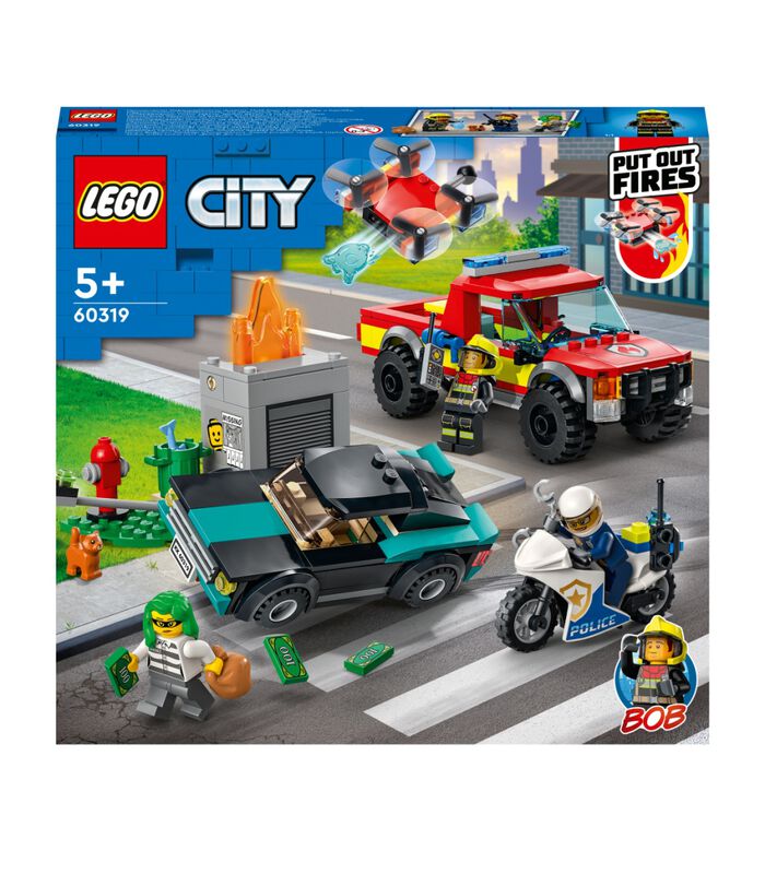 Lego City Le Sauvetage Des Pompiers Et La Course-poursuite De La Police -  60319
