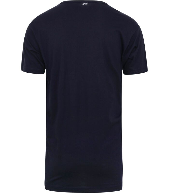Alan Red T-Shirts Vermont Extra Longs Bleu Marine (Lot de 2) image number 2