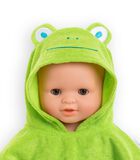 Mijn grote baby - badcape kikker voor babypop 36 cm image number 3