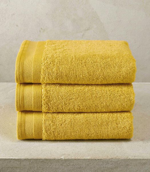 3 serviettes de bains Contessa ocre