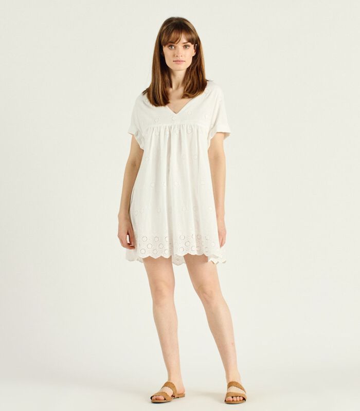 Korte jurk met korte mouwen V-hals XANA image number 0