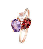 Ring 'Barbara Multipierre' roze goud en diamanten image number 0