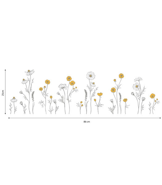 CHAMOMILE - Muurstickers - Kamille bloemen