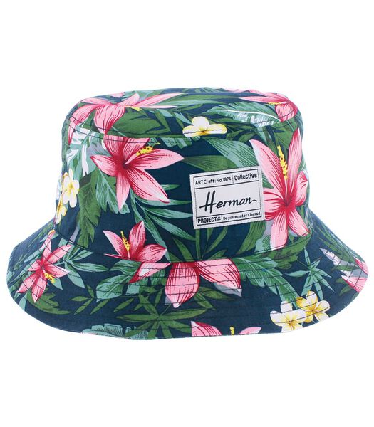 DJIBOUTI - Bob-hoed met tropisch bloemenmotief