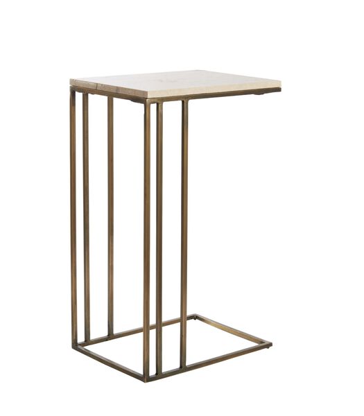 Table d'appoint Roshan - Brun - 41x31x66cm