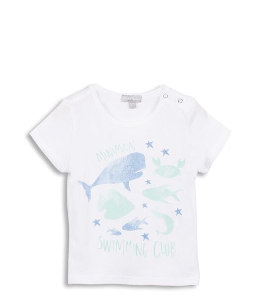 T-shirt met aquatische print