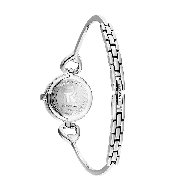 Montre femme analogique - Bracelet semi-rigide avec motif cœur et pierre - Astrid image number 2
