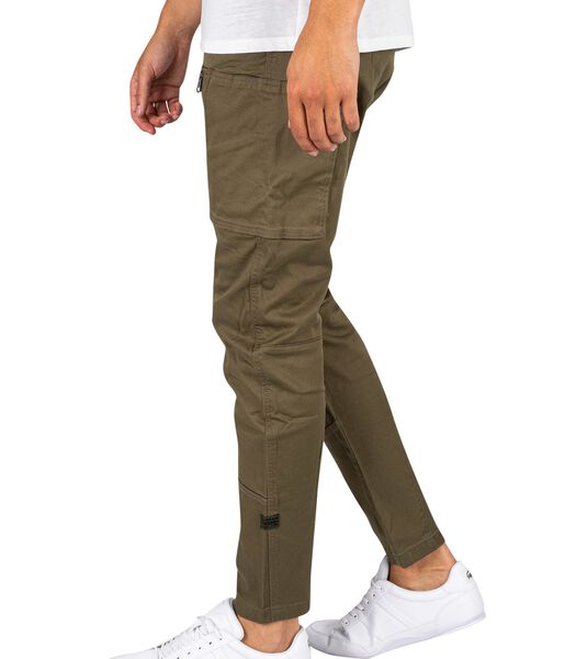 Pantalon cargo skinny 3D avec poche zippée