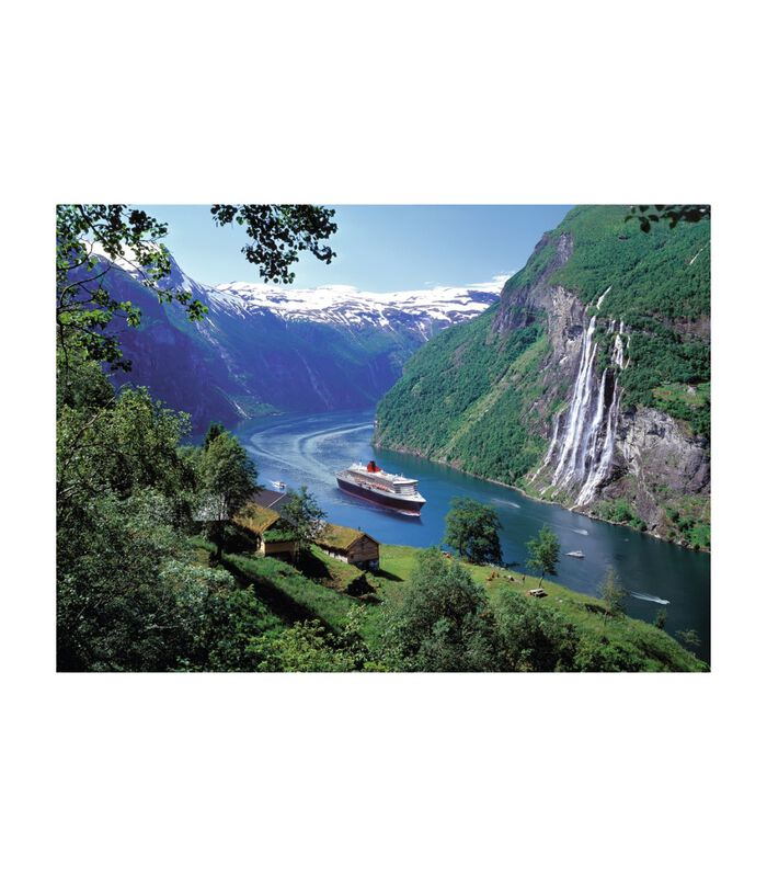 puzzel Noors fjord - 1000 stukjes image number 1