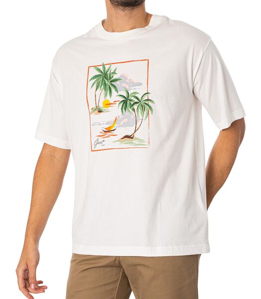 T-Shirt Graphique Imprimé Hawaï