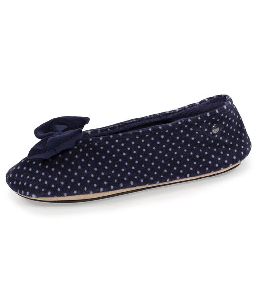 Chaussons ballerines Femme Grand Nœud Pois