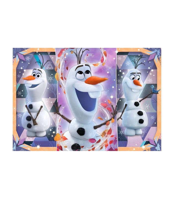 Kinderpuzzel Disney Frozen Iedereen houdt van Olaf - 2 x 12 stukjes image number 3