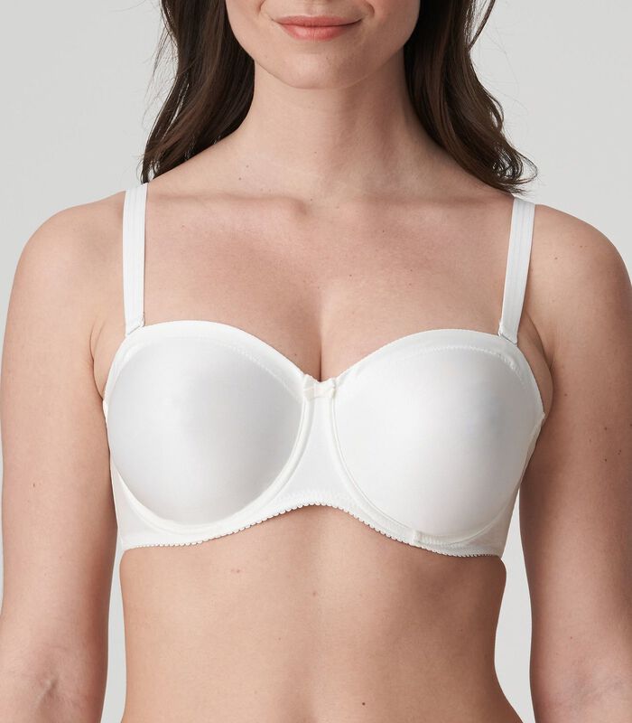 SATIN natuur strapless bh zonder mousse image number 1