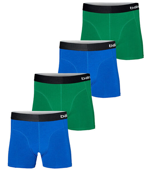 Bamboe Boxershorts Heren 4-pack Blue/Green