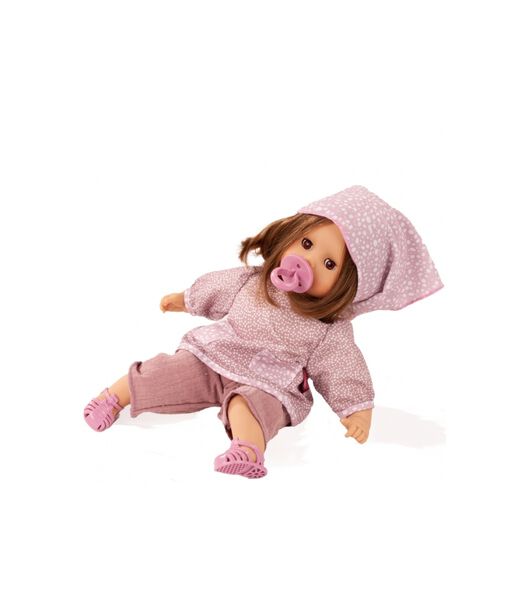 Muffin Baby Doll Soft Mood Brown Hair 7-piece - 33 cm