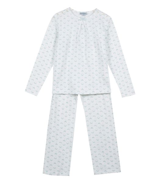 Pyjama en maille imprimée manches longues