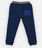 French terry joggingbroek, donkerblauw image number 2